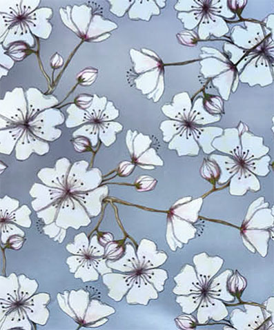 Cherry Blossoms Silver