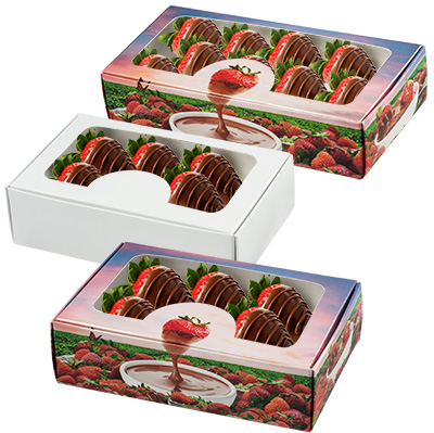 Chocolate Covered Strawberry Window Boxes