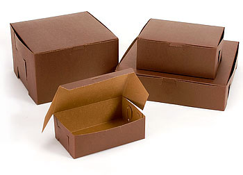 Cocoa Color Cake Bakery Boxes
