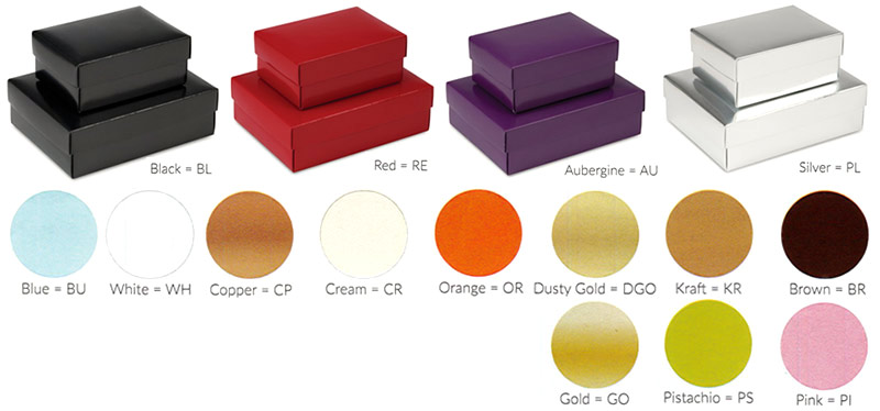 Folding Set-up  Boxes w/ Mix & Match Colors