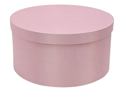 Pink Round Fabric Boxes