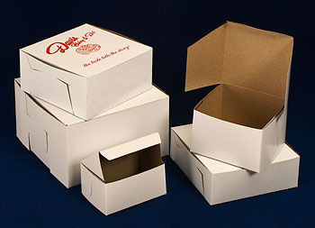 White Cake Bakery Boxes