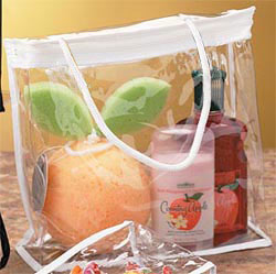 6 Gauge Vinyl Bags w/Single Rope Handle and Zipper Closure-Item