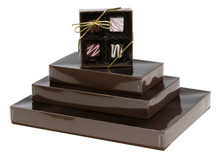 Cocoa Gloss Candy Boxes w/Clear Lids Collection
