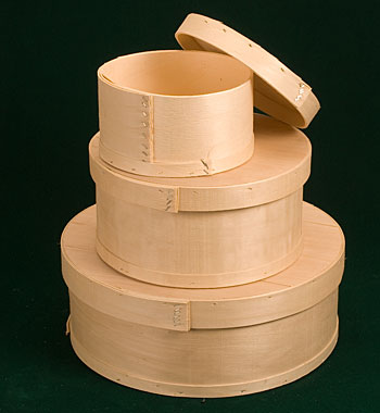 Round Wooden Cheese Boxes