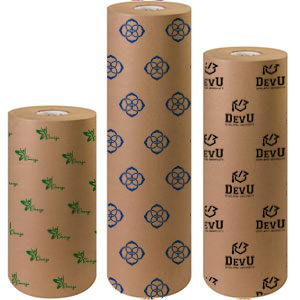 Custom Printed 50lb. Brown Kraft Giftwrap