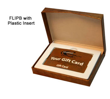 Flip-Box Gift Card Boxes - Plastic Insert