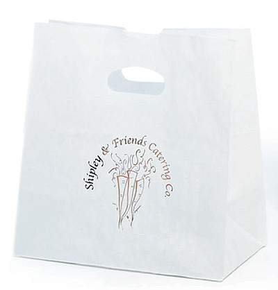 Die-cut Frosted Take Out Bag