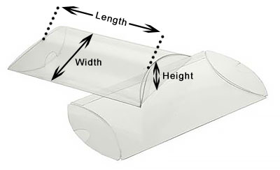 Fda Approved Crystal Clear Pillow Boxes Us Box Corp