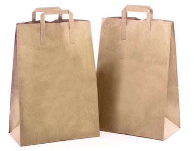 Natural Kraft Handle Sack Bags