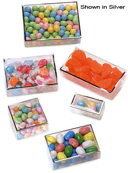 Metallic Trimmed Acetate Candy Box