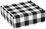 Black & White Plaid Mailers Corrugated Mailer Boxes