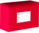 12x9x6 Red Postal Mailer Boxes