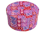 Breast Cancer Awareness Round Fabric Boxes