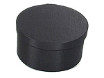 Black Oval Fabric Boxes