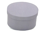 Lavender Oval Fabric Boxes