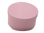 Pink Oval Fabric Boxes