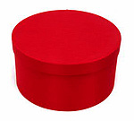 Red Round Fabric Boxes