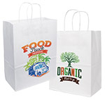 Quick Print Full Color Imprinted White Bags