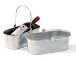 10in. Galvanized Oval Tub w/ Top Bale Handle