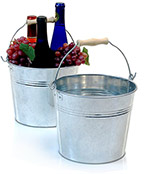 8 1/2in. Galvanized Pail Wooden Handle