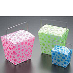Frosted Dot Plastic Take-out Pail