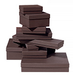 Embossed Chocolate Jewelry Boxes