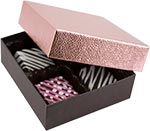 Met. Rose Pebble & Dk. Chocolate 2-Tone Candy Box