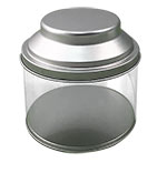 Clear Tea Can w/ Tin Lid