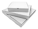 Plain Corrugated White Pizza Boxes