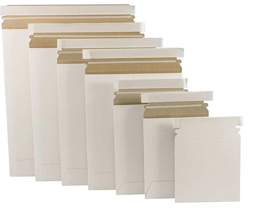 Heavy Duty Flat White Self Seal Cardboard Mailers