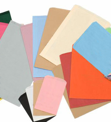 Pinch Bottom Colored Paper Bags, Blank
