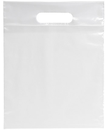 Low-D White Die-Cut Handle Plastic Bags